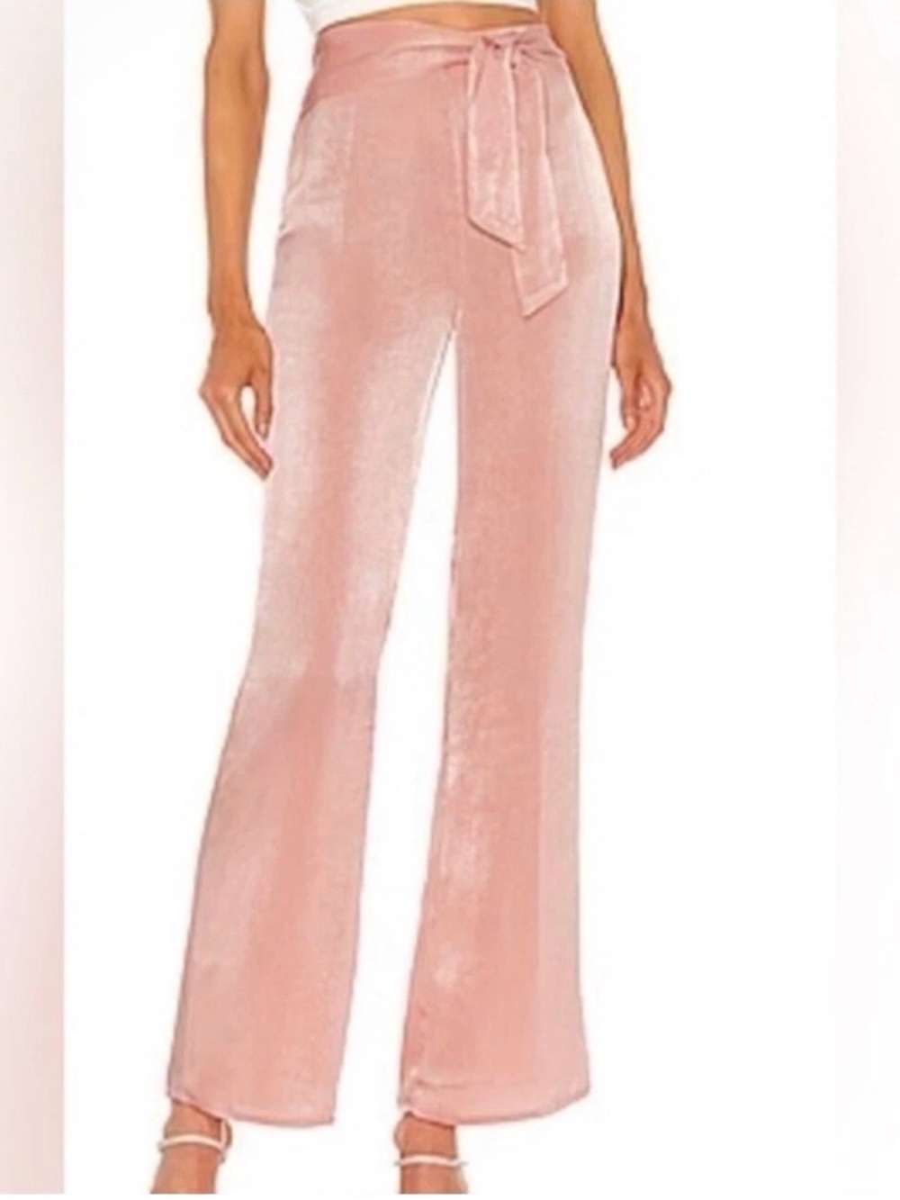 NWOT Michael Costello X Revolve - Joanna Pant - Blush Pink - Size Small
